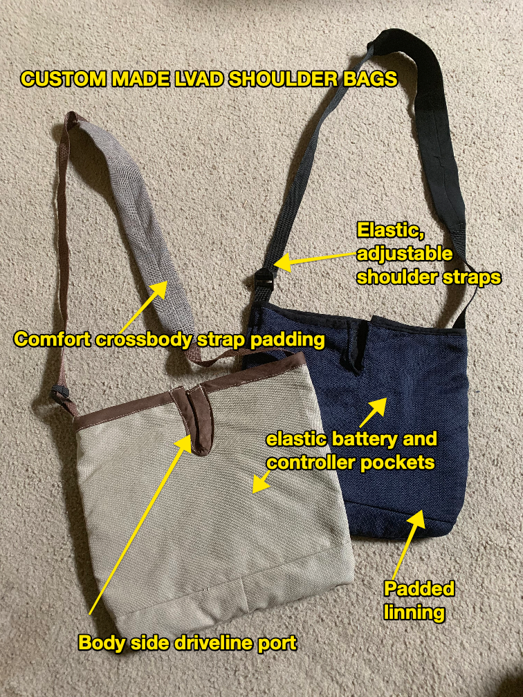 LVAD Shoulder Bag - Available in 5 Colors - Black